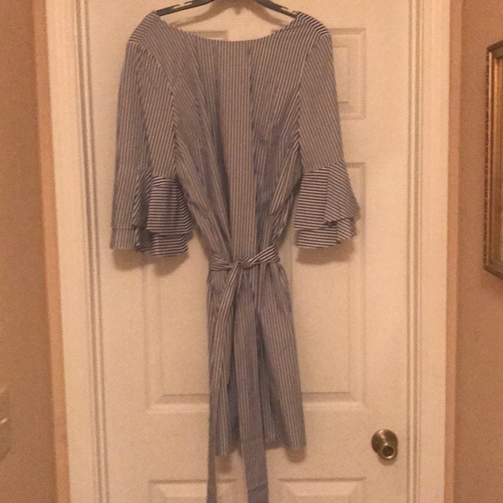 Nine West Ruffle Belle Sleeve Dress